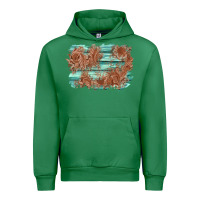 Emerald wood leather background Urban Hoodie - AdoDesignShop