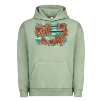Pigment Oil Green wood leather background Urban Hoodie - AdoDesignShop