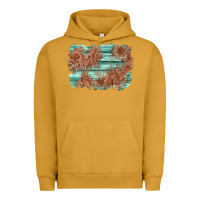 Pigment Peanut Butter wood leather background Urban Hoodie - AdoDesignShop