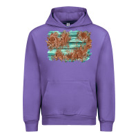 Tulip wood leather background Urban Hoodie - AdoDesignShop