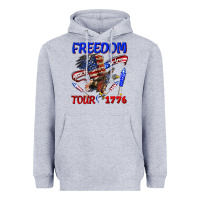 Heather Grey freedom born to be free tour 1776 Heavyweight Hoodie - texasbilliewilder