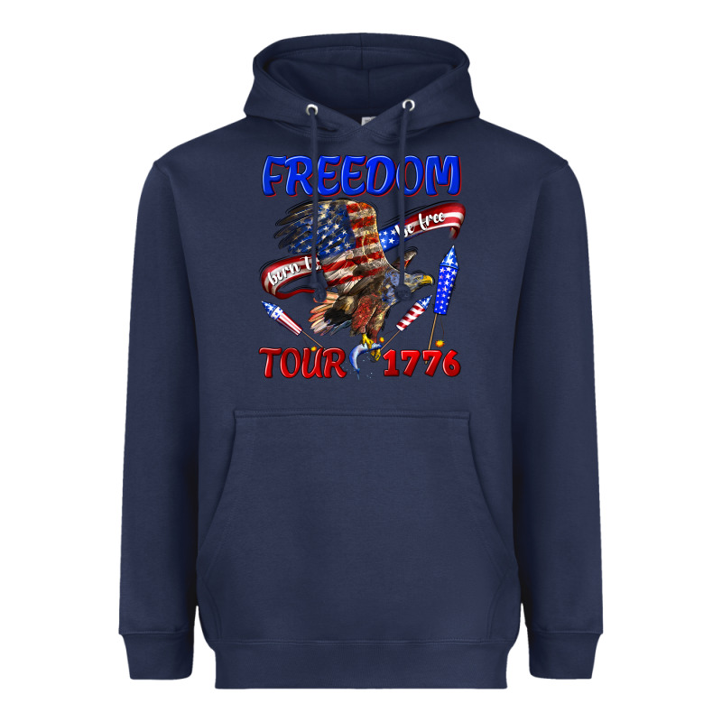 Freedom Born To Be Free Tour 1776 Heavyweight Hoodie by texasbilliewilder | Teevron