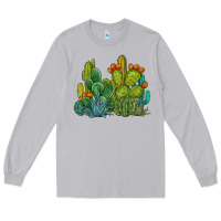 Moon Dust watercolor cactus Long Sleeve Tee - BarkalooDesign