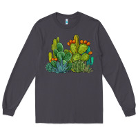 Smoke watercolor cactus Long Sleeve Tee - BarkalooDesign