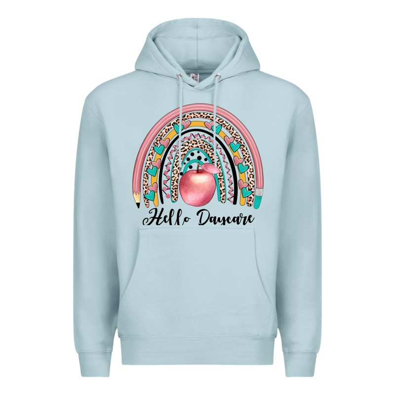 Hello Daycare Premium Hoodie by JahusDesignShop | Teevron