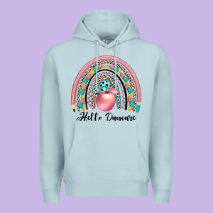Hello Daycare Premium Hoodie Designed By Jahusdesignshop