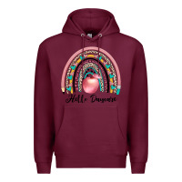 Burgundy hello daycare Premium Hoodie - JahusDesignShop