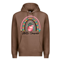 Chestnut hello daycare Premium Hoodie - JahusDesignShop
