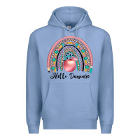 Colony Blue hello daycare Premium Hoodie - JahusDesignShop