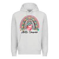 Dove Grey hello daycare Premium Hoodie - JahusDesignShop