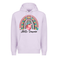 Lilac hello daycare Premium Hoodie - JahusDesignShop