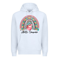 White hello daycare Premium Hoodie - JahusDesignShop