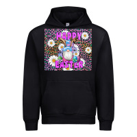 Black easter happy easter gnomes bunny daisys Urban Hoodie - Artiststas