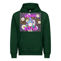 Forest Green easter happy easter gnomes bunny daisys Urban Hoodie - Artiststas