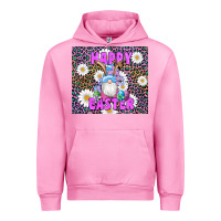 Fuchsia Pink easter happy easter gnomes bunny daisys Urban Hoodie - Artiststas