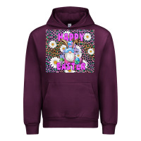 Mauve Wine easter happy easter gnomes bunny daisys Urban Hoodie - Artiststas