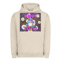Pigment French Oak easter happy easter gnomes bunny daisys Urban Hoodie - Artiststas