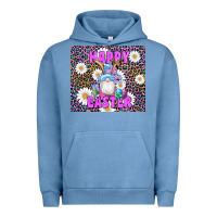 Pigment Pebble Blue easter happy easter gnomes bunny daisys Urban Hoodie - Artiststas