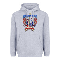 Heather Grey freedom rocks make some noise Heavyweight Hoodie - texasbilliewilder