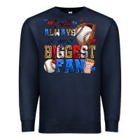 Navy i will always be your biggest fan baseball Premium Sweatshirt - Zillion Design Studio
