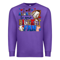 Purple i will always be your biggest fan baseball Premium Sweatshirt - Zillion Design Studio