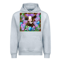 Heather Grey easter cow eggs flowers daisys Urban Hoodie - Artiststas