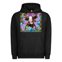 Pigment Black easter cow eggs flowers daisys Urban Hoodie - Artiststas