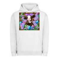 Pigment Lunar Rock easter cow eggs flowers daisys Urban Hoodie - Artiststas