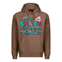 Chestnut i create smile what is your superpower Premium Hoodie - AdoDesignShop