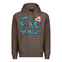 Coffee i create smile what is your superpower Premium Hoodie - AdoDesignShop