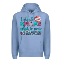Colony Blue i create smile what is your superpower Premium Hoodie - AdoDesignShop