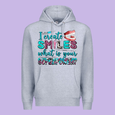 I Create Smile What Is Your Superpower Premium Hoodie Designed By Adodesignshop