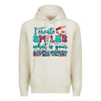 Oatmeal Heather i create smile what is your superpower Premium Hoodie - AdoDesignShop