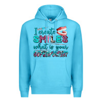 Ocean Blue i create smile what is your superpower Premium Hoodie - AdoDesignShop