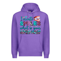 Purple i create smile what is your superpower Premium Hoodie - AdoDesignShop