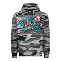 Slate Camo i create smile what is your superpower Premium Hoodie - AdoDesignShop
