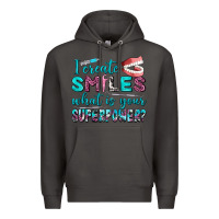 Smoke i create smile what is your superpower Premium Hoodie - AdoDesignShop