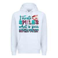 White i create smile what is your superpower Premium Hoodie - AdoDesignShop