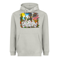 Moon Dust easter farm with bunnies Heavyweight Hoodie - RanaPortraitStore