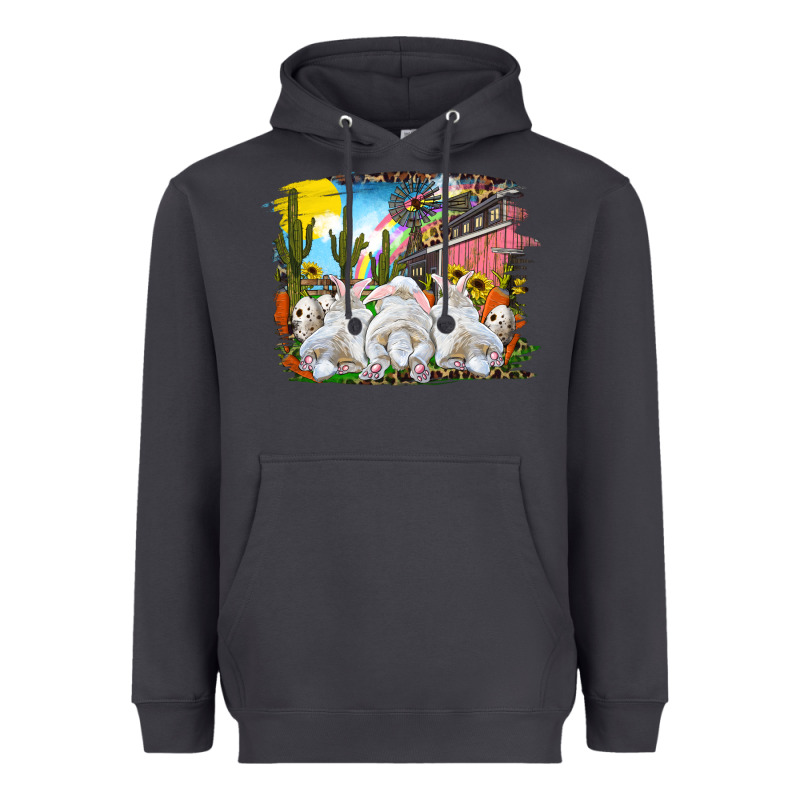Easter Farm With Bunnies Heavyweight Hoodie by RanaPortraitStore | Teevron