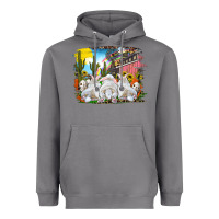 Storm easter farm with bunnies Heavyweight Hoodie - RanaPortraitStore