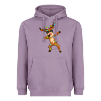 Lavender dabbing deer Heavyweight Hoodie - Zillion Design Studio