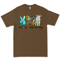 Cacao Peace Love Merino Wool Sheep Premium Tee - LillyAllenDesigns