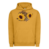 Pigment Peanut Butter sunflower leopard patch Urban Hoodie - AdoDesignShop
