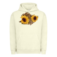 Sunflower Leopard Patch Urban Hoodie | Teevron