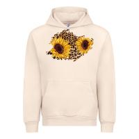 Sandshell sunflower leopard patch Urban Hoodie - AdoDesignShop