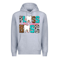Heather Grey floss boss Premium Hoodie - AdoDesignShop