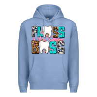 Colony Blue floss boss Premium Hoodie - AdoDesignShop