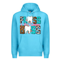 Ocean Blue floss boss Premium Hoodie - AdoDesignShop