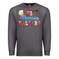Charcoal Heather busy raising ballers volleyball Premium Sweatshirt - Zillion Design Studio